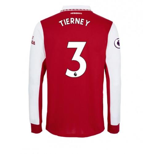 Arsenal Kieran Tierney #3 Hjemmedrakt 2022-23 Langermet Arsenal Kieran Tierney #3 Hjemmedrakt 2022-23 Langermet